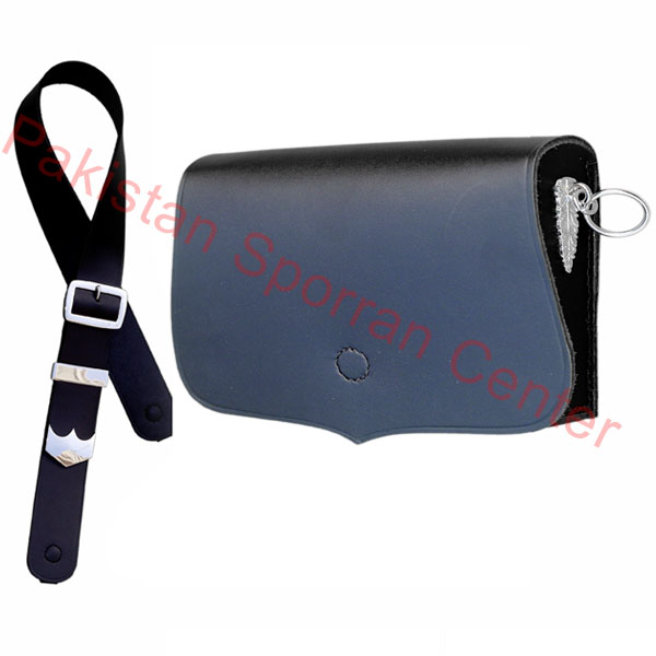 Leather Music card pouch